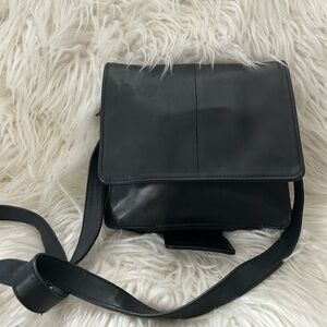 Derek Alexander Black Leather Crossbody Bag